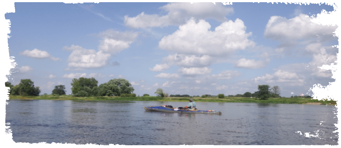 T.K. auf der Elbe