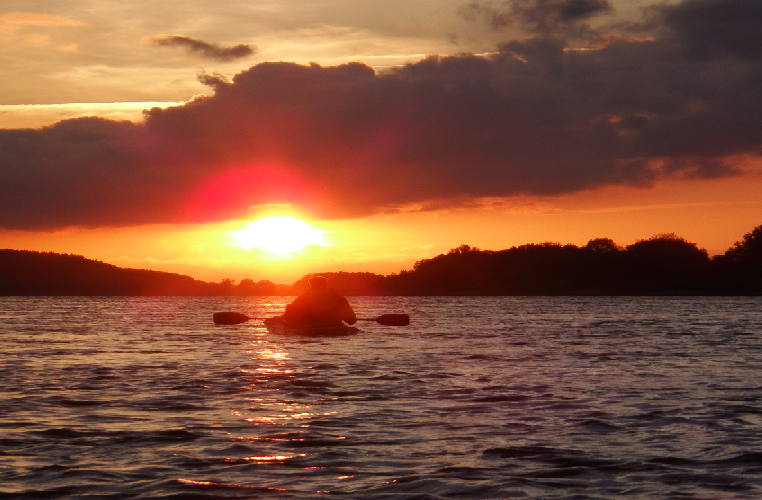 Paddeln auf der Elbe