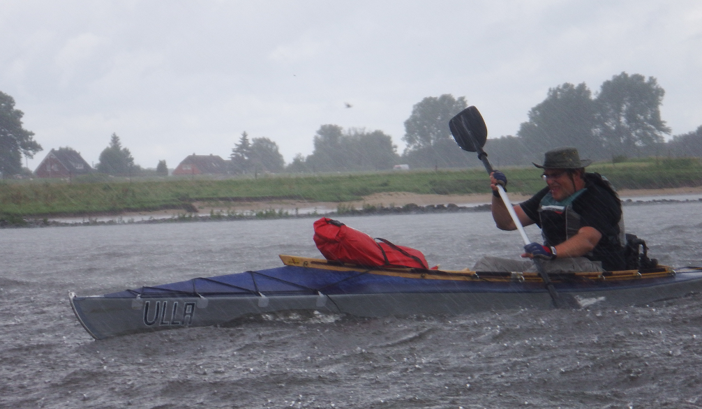 Paddeln auf der Elbe